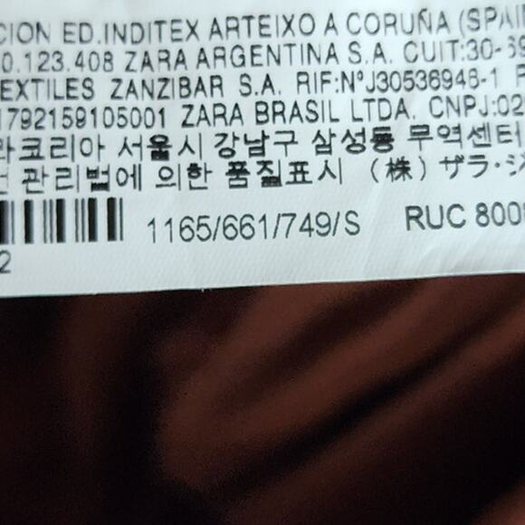 Zara Tiered Cotton Maxi Dress Terracotta Brick Backless Spaghetti Strap Midaxi - Picture 8 of 10